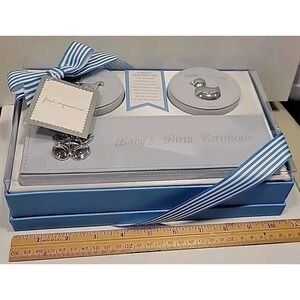 Baby Boy First Impressions Gift Set First Tooth Curl Birth Certificate Treasures